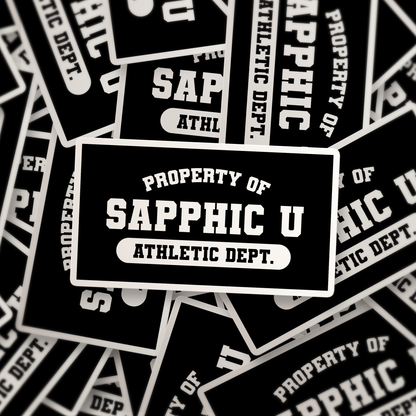 Property of Sapphic University Athletic Department | Sticker
