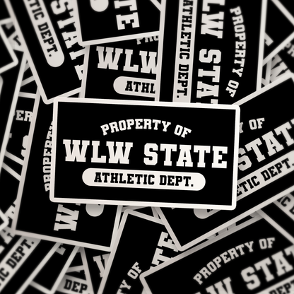 Property of WLW State Athletic Department | Sticker