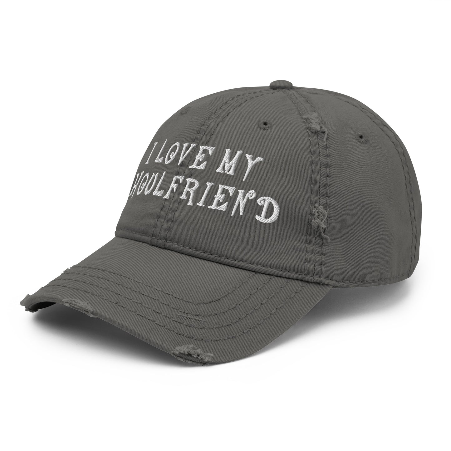 I Love My Ghoulfriend | Distressed Hat